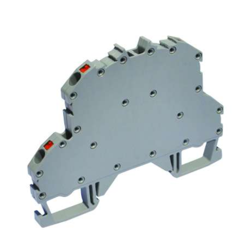 OPK-C 2,5 mm² dubbel DIN-rail veerklemmenblok