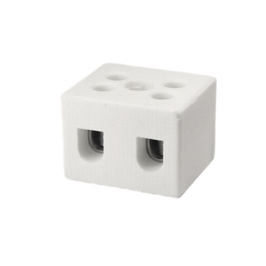 ONKA 0,75-1,5mm2 / 2-draads Steatiet / Keramisch / Porseleinen Stekker - PORCELAIN TERMINAL BLOCK, 1070001