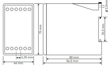 Digitaal overstroomrelais met 3×3-cijferig LED-scherm TRM-300