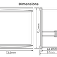 Asymmetrisch 2×2 LED-display voor paneel-/deurmontage 230VAC