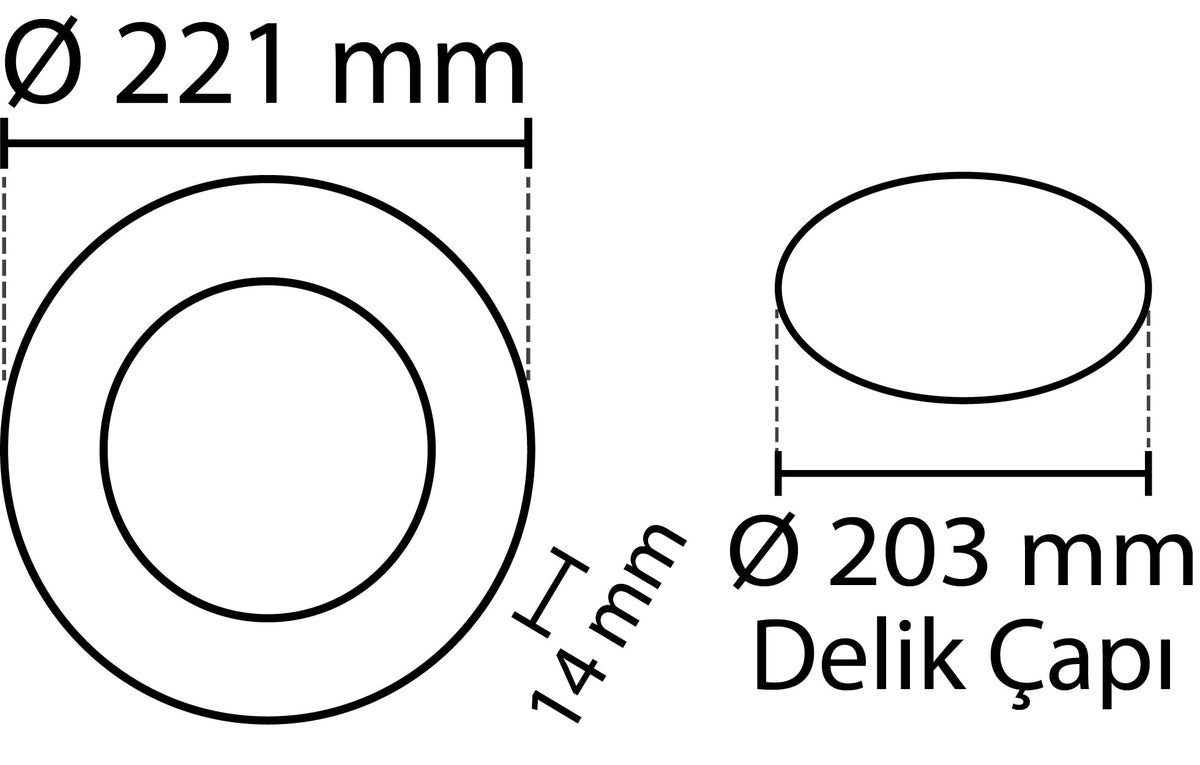 2 pieces - SLIM LED panel white / 4000K 18W / 1620Lm round recessed (power supply included) 4000K YL10-1807