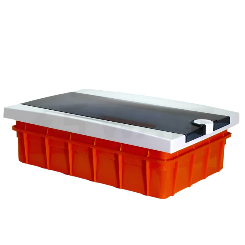 ARS Modular switchboard 9 MOD (9 fuses), plastic flush-mounted switch box, transparent door IP40, 341215