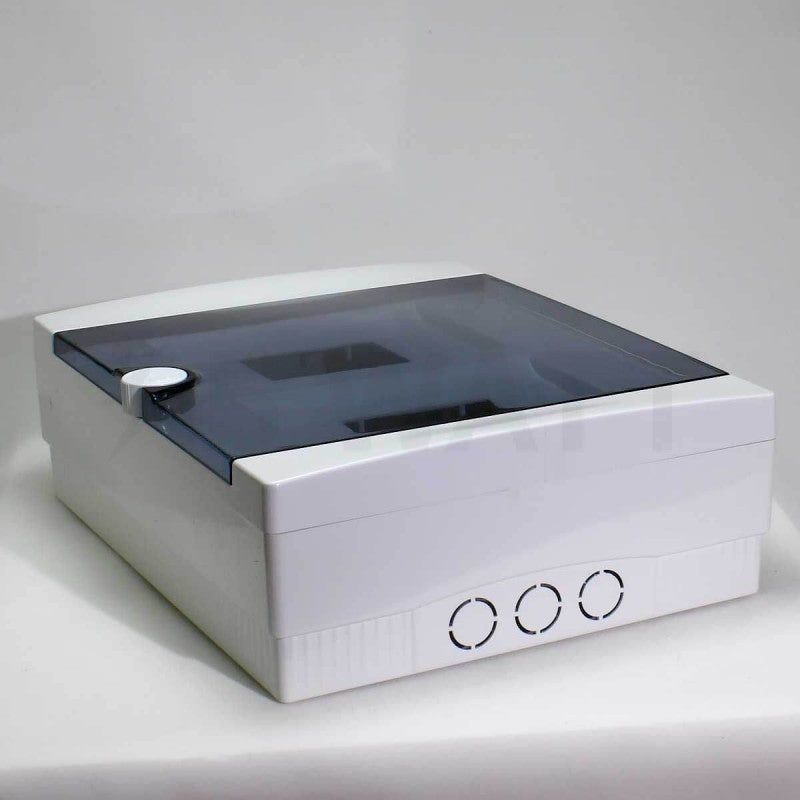 ARS Modular switchboard 16 MOD (16 fuses), surface-mounted switchboard, plastic, transparent door IP40, 341205