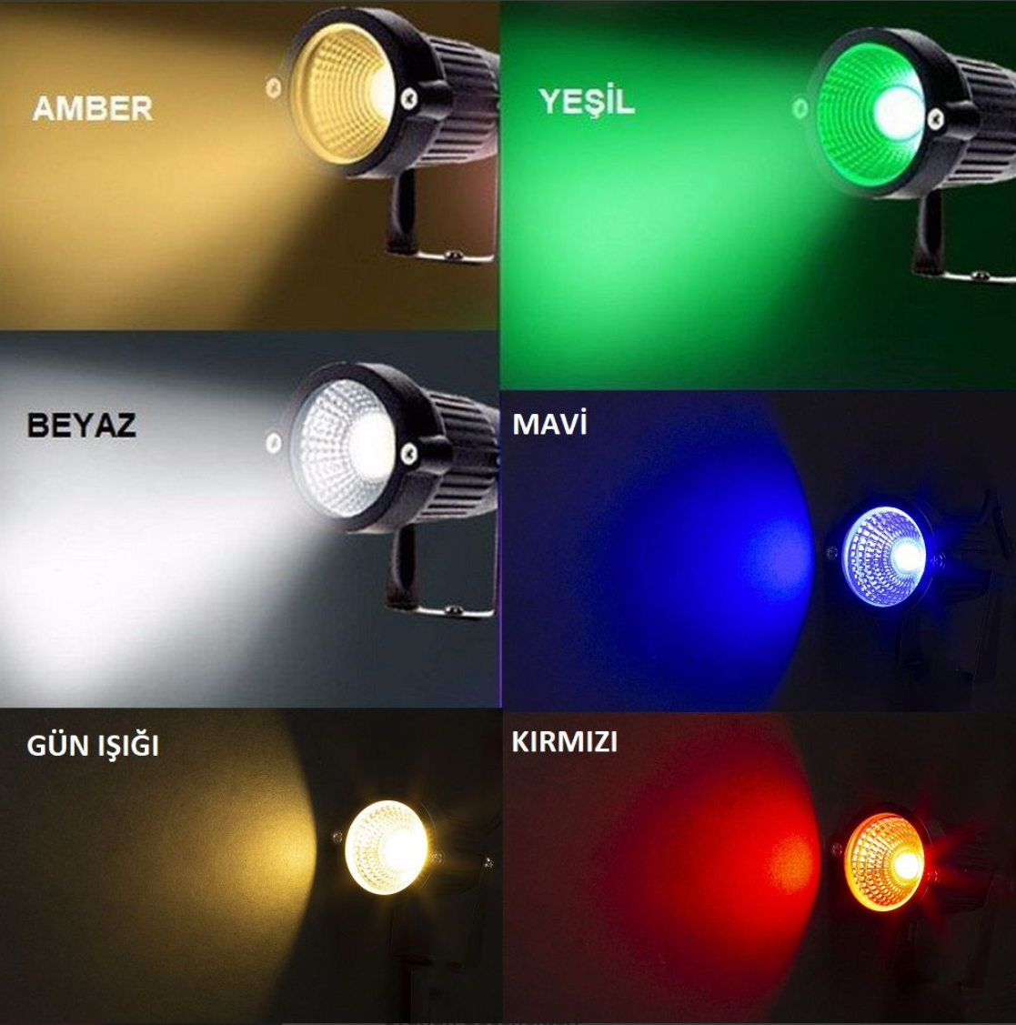 NOAS garden lamp spotlight recessed lights ground LED pole 5W 450Lm AMBER YL74-0501