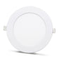 2 pieces SLIM LED panel cool white /6500K 12W / 1080Lm round recessed (power supply included) 6500K YL10-1200