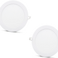 2 pieces SLIM LED panel cool white /6500K 15W / 1350Lm round recessed (power supply included) 6500K YL10-1500