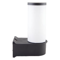 Tuin buiten wandlamp, E27 25cm zwart plastic