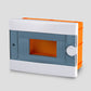 ARS Modular switchboard 9 MOD (9 fuses), plastic flush-mounted switch box, transparent door IP40, 341215