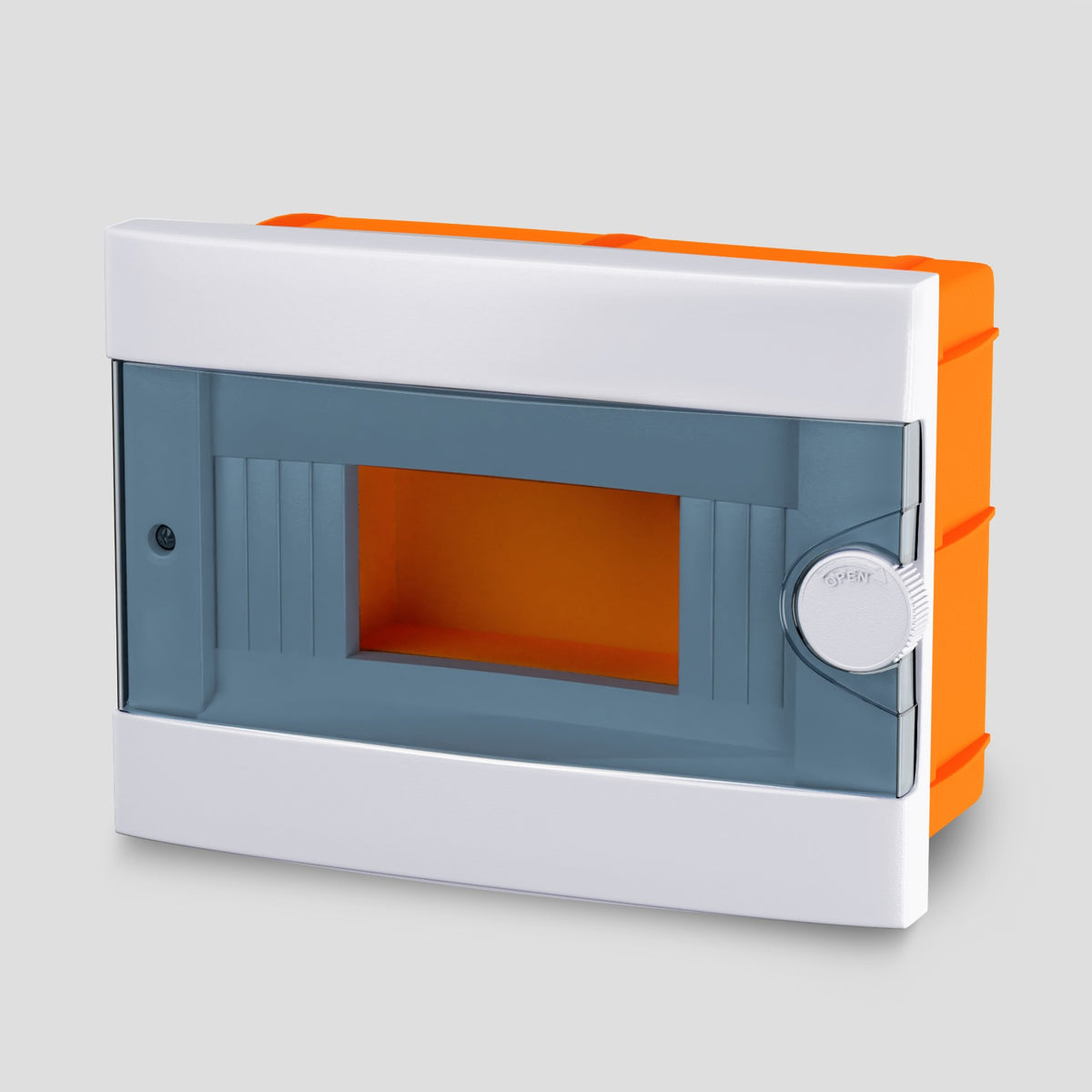 ARS Modular switchboard 9 MOD (9 fuses), plastic flush-mounted switch box, transparent door IP40, 341215