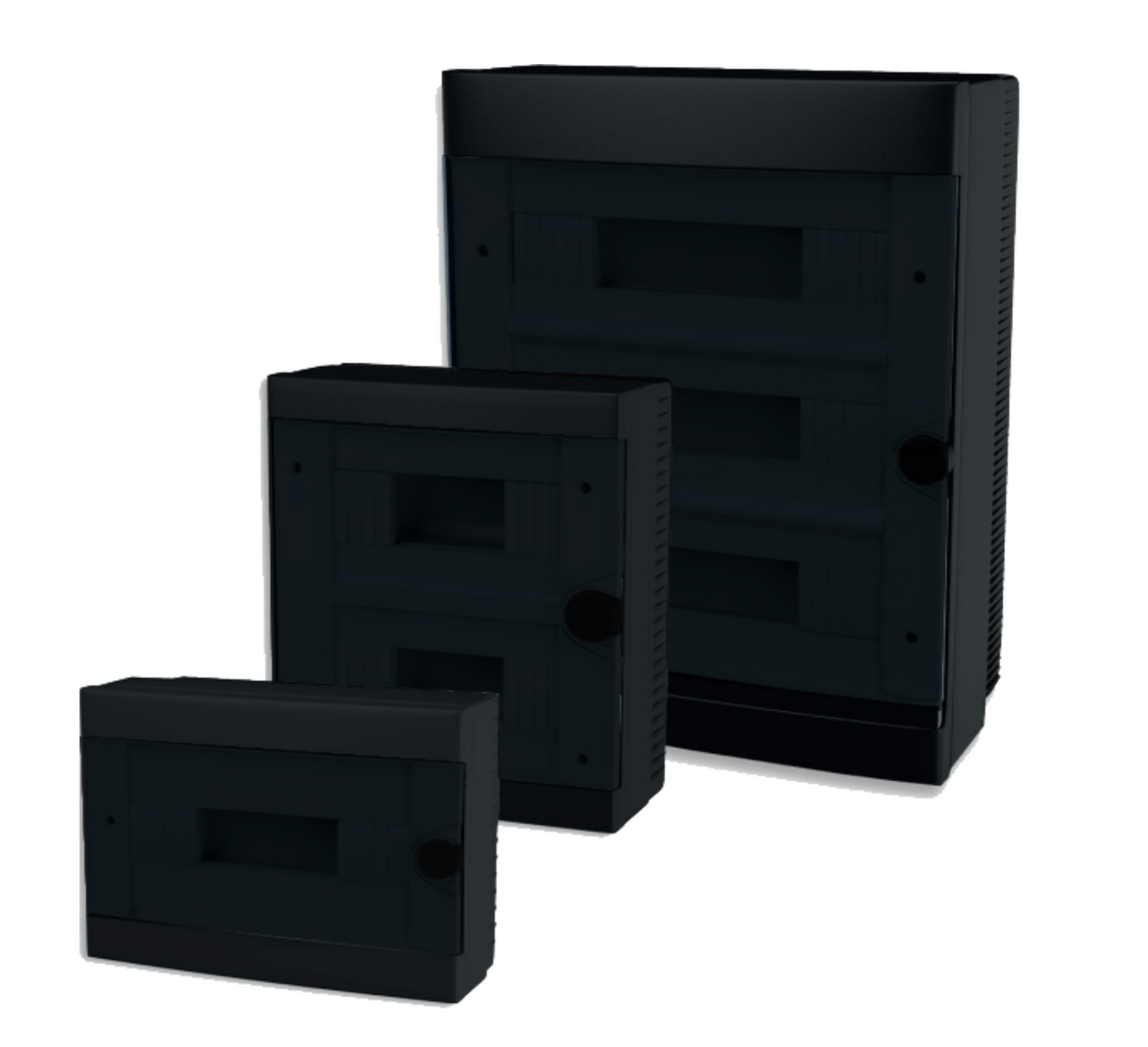 ARS Modular switchboard 12 MOD (12 fuses), surface-mounted switchboard, plastic, transparent door IP40, 342595