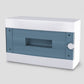 ARS Modular switchboard 16 MOD (16 fuses), surface-mounted switchboard, plastic, transparent door IP40, 346124