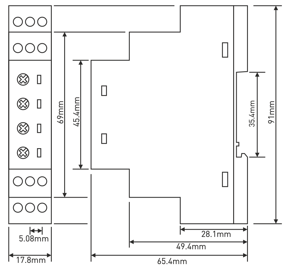 Time-reversing reverse cyclic relay 230V AC