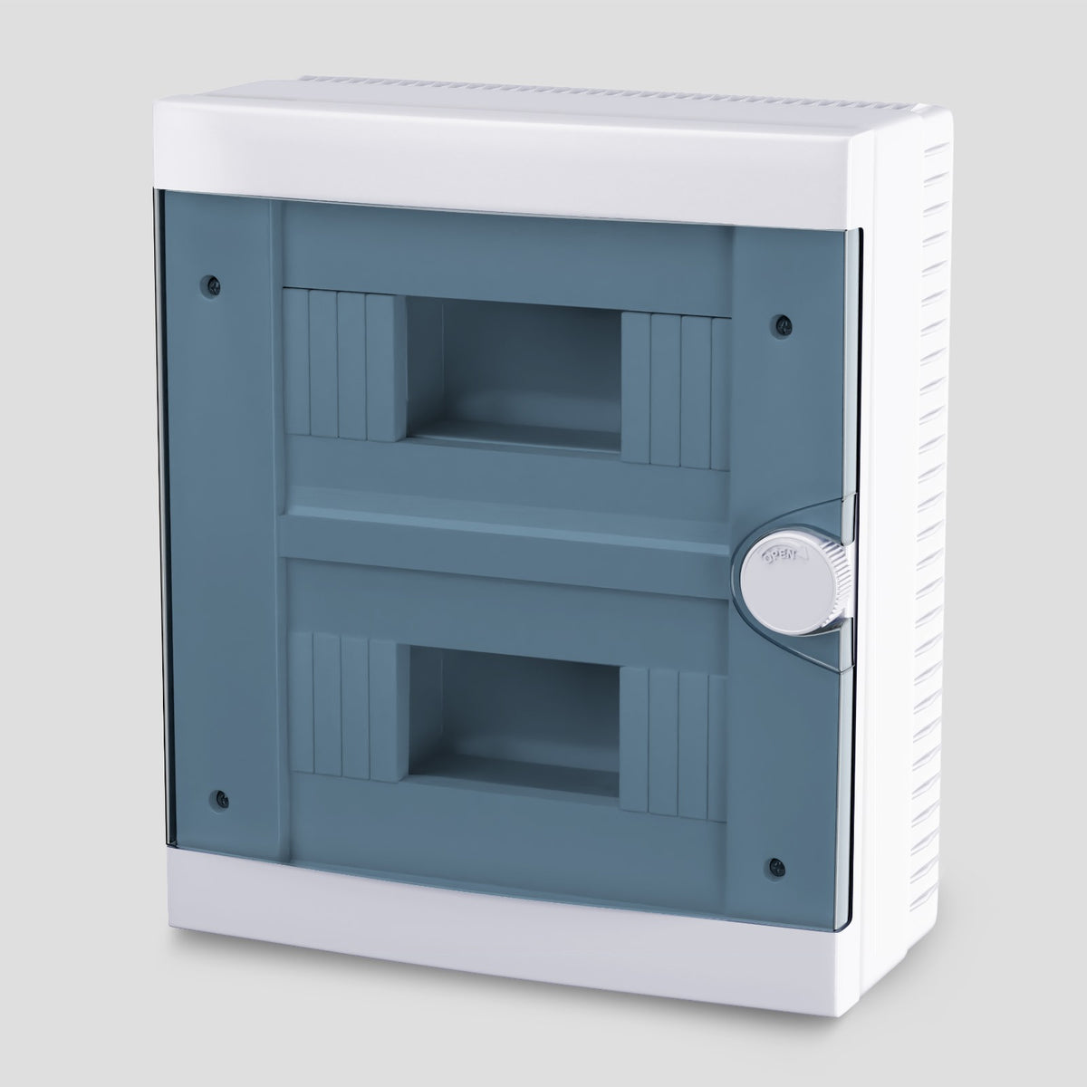 ARS Modular switchboard 16 MOD (16 fuses), surface-mounted switchboard, plastic, transparent door IP40, 341205