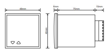 Time cycle + ON-DELAY relay LED display for panel/door mounting