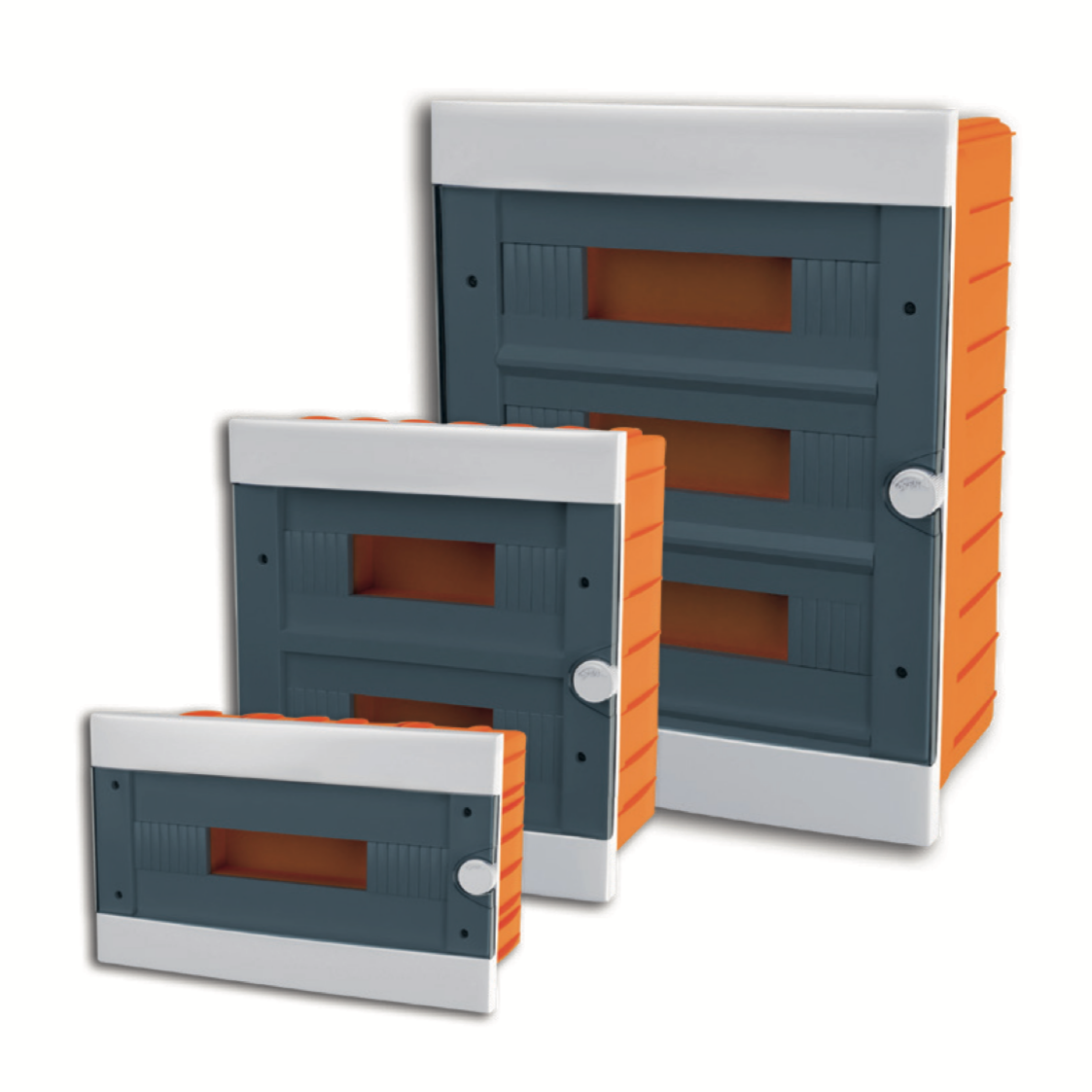 ARS Modular switchboard 2-6 MOD (2-6 fuses), plastic flush-mounted switch box, transparent door IP40, 341213