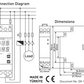 Digital DIN-rail timer 24h 230 V/AC 16A/250V/4000VA astronomical switches