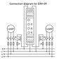 Asymmetric cycle timer relay with two displays -12VDC, 230VAC