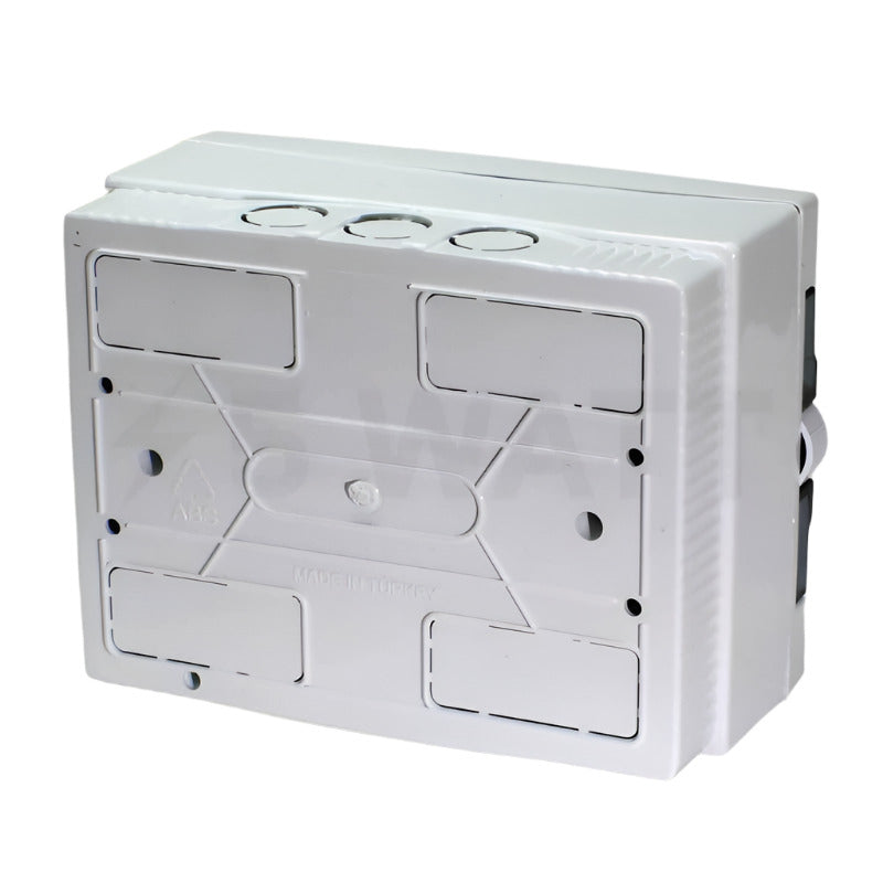 ARS Modular switchboard 12 MOD (12 fuses), surface-mounted switchboard, plastic, transparent door IP40, 341218