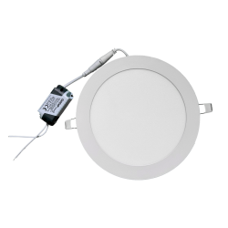 2 pieces SLIM LED panel cool white /6500K 12W / 1080Lm round recessed (power supply included) 6500K YL10-1200