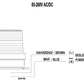MUCCO SNT-915-B-4 90 diameter 5 lichtstanden 10 melodische SMD LED's met zoemer 12-24V AC/DC blauwe daklamp