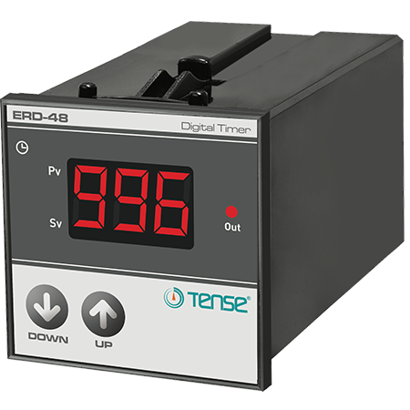 Time cycle + ON-DELAY relay LED display for panel/door mounting